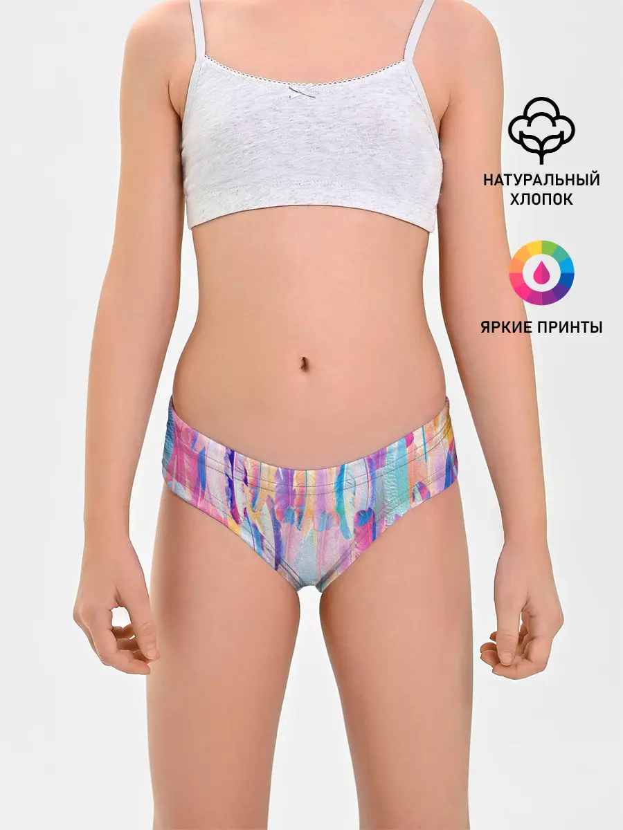 Трусы для девочек / ПЕРЬЯ