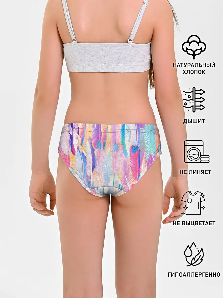 Трусы для девочек / ПЕРЬЯ