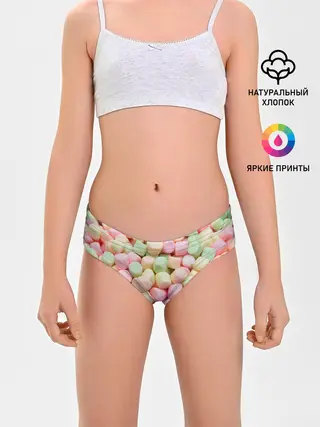 Трусы для девочек / маршмэлов зефирки нежные
