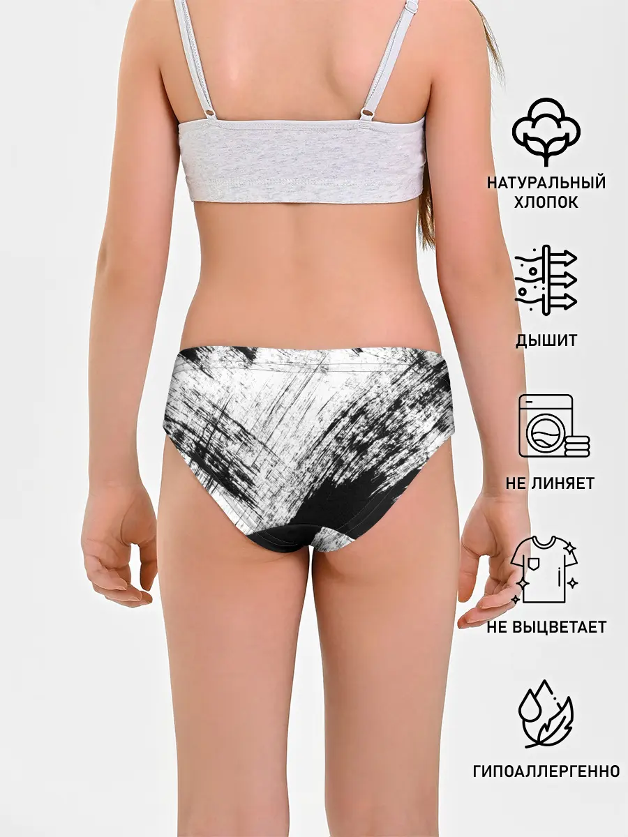 Трусы для девочек / Штриховка