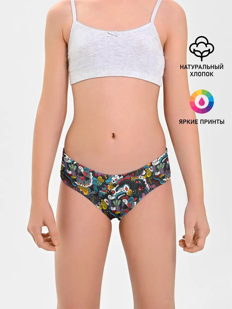 Трусы для девочек / Покерный коллаж