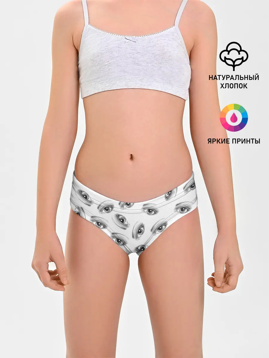 Трусы для девочек / глаза