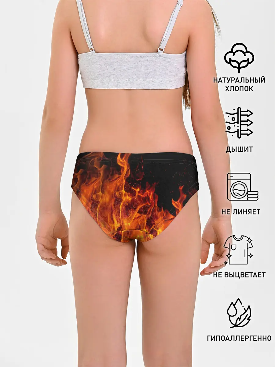 Трусы для девочек / Огонь