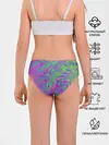 Трусы для девочек / Неоновый абстрактный узор