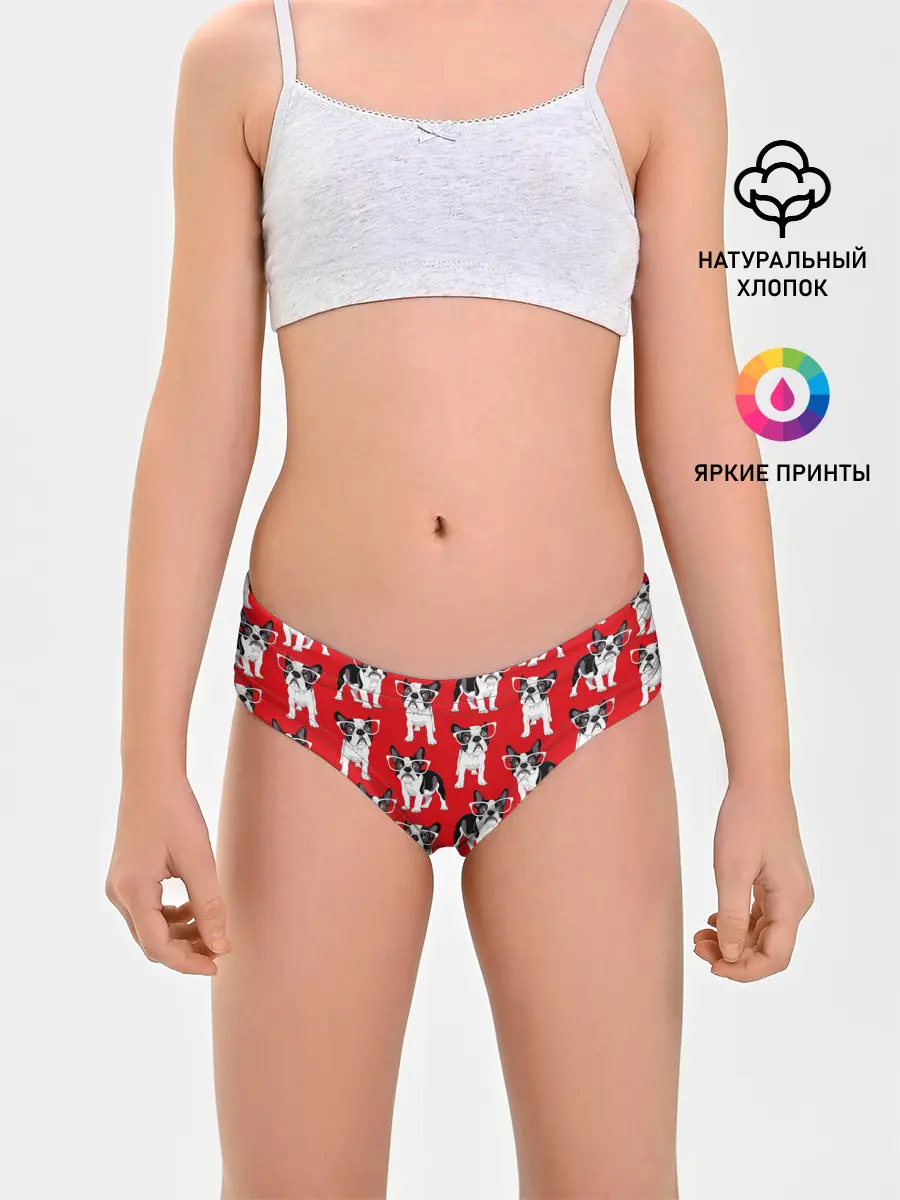 Трусы для девочек / Французские бульдоги