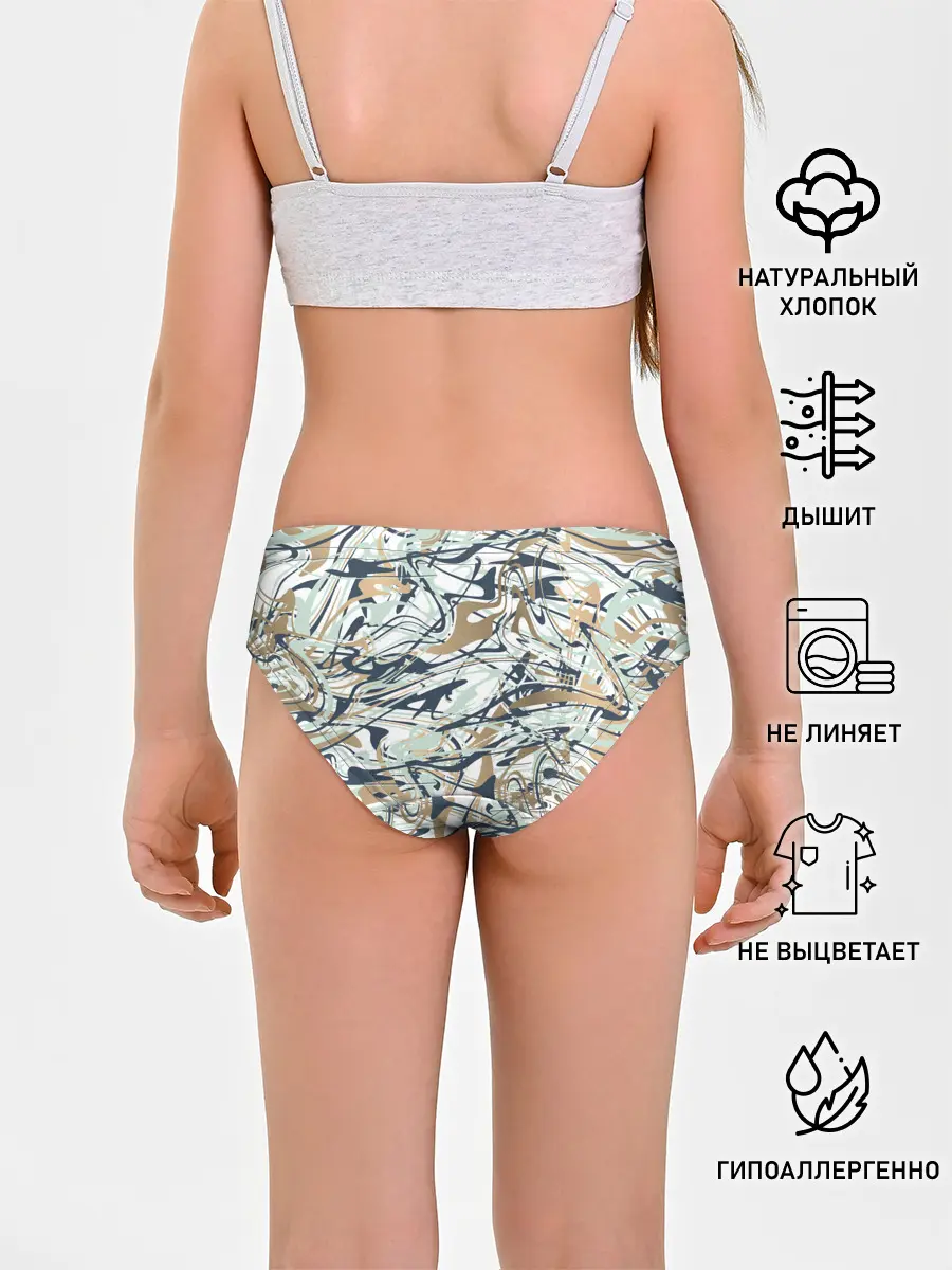 Трусы для девочек / Узор красками