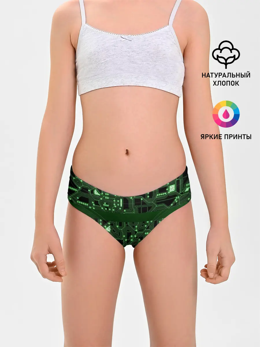 Трусы для девочек / Неоновая схема