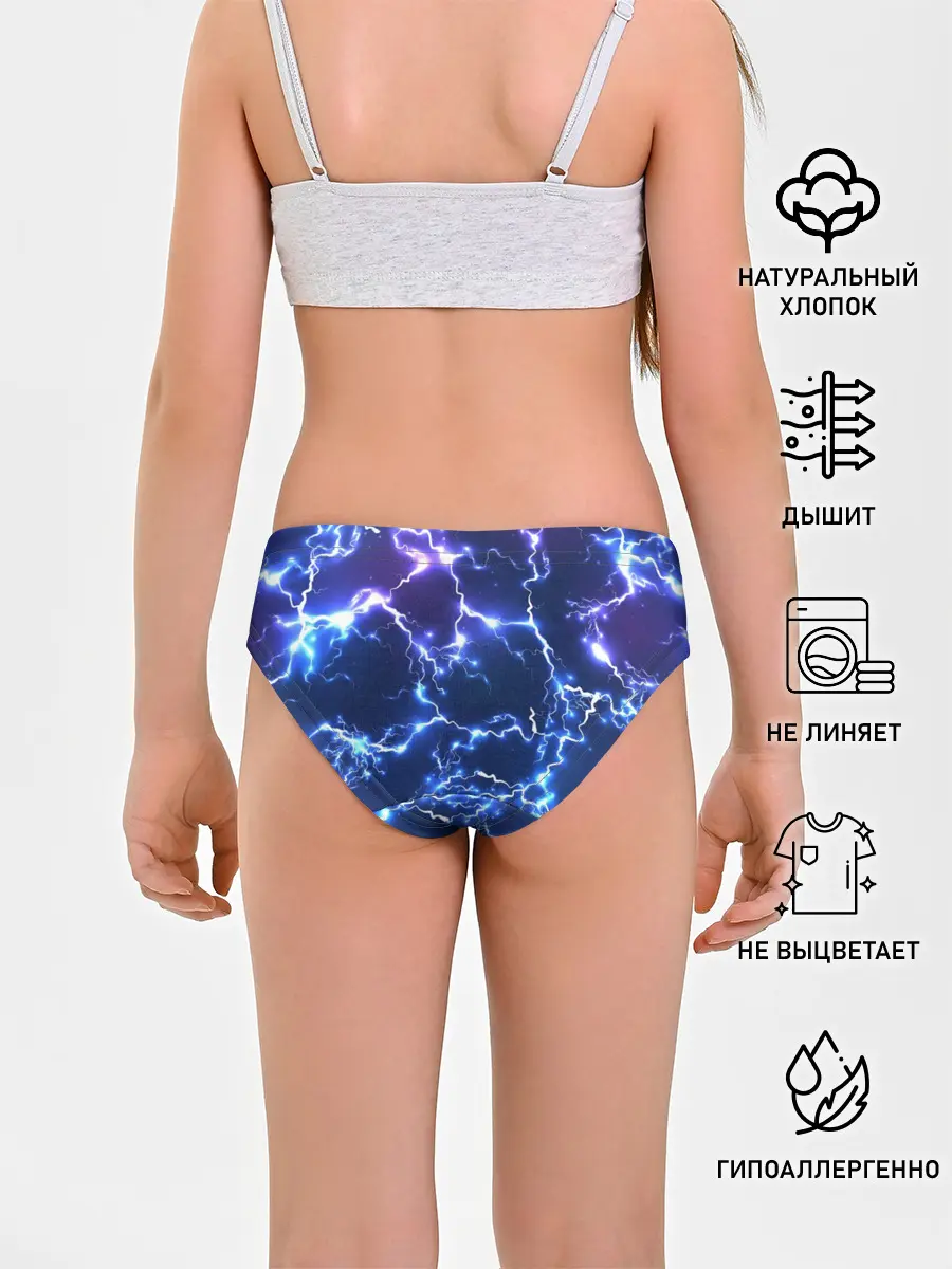 Трусы для девочек / Молнии | Flash