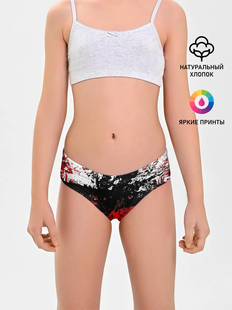 Трусы для девочек / БРЫЗГИ КРАСОК