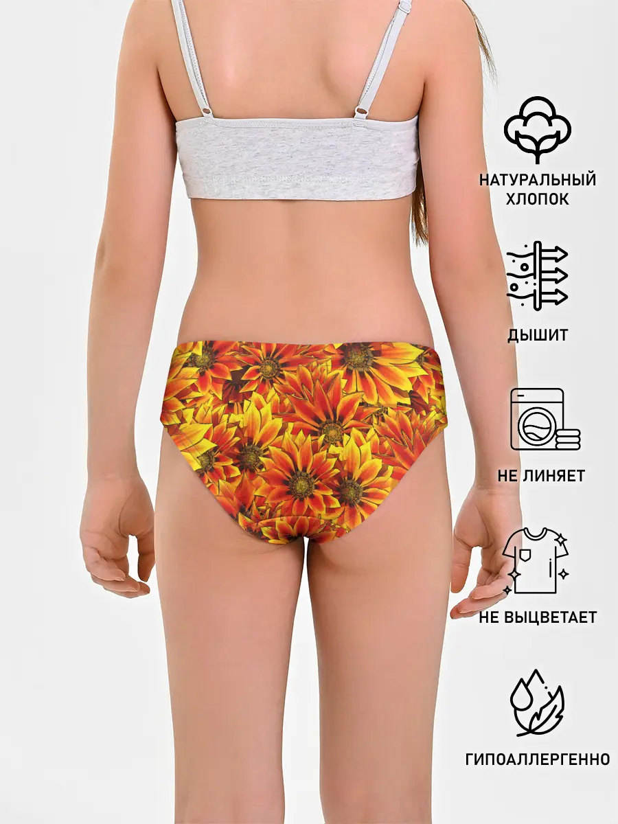 Трусы для девочек / Цветы