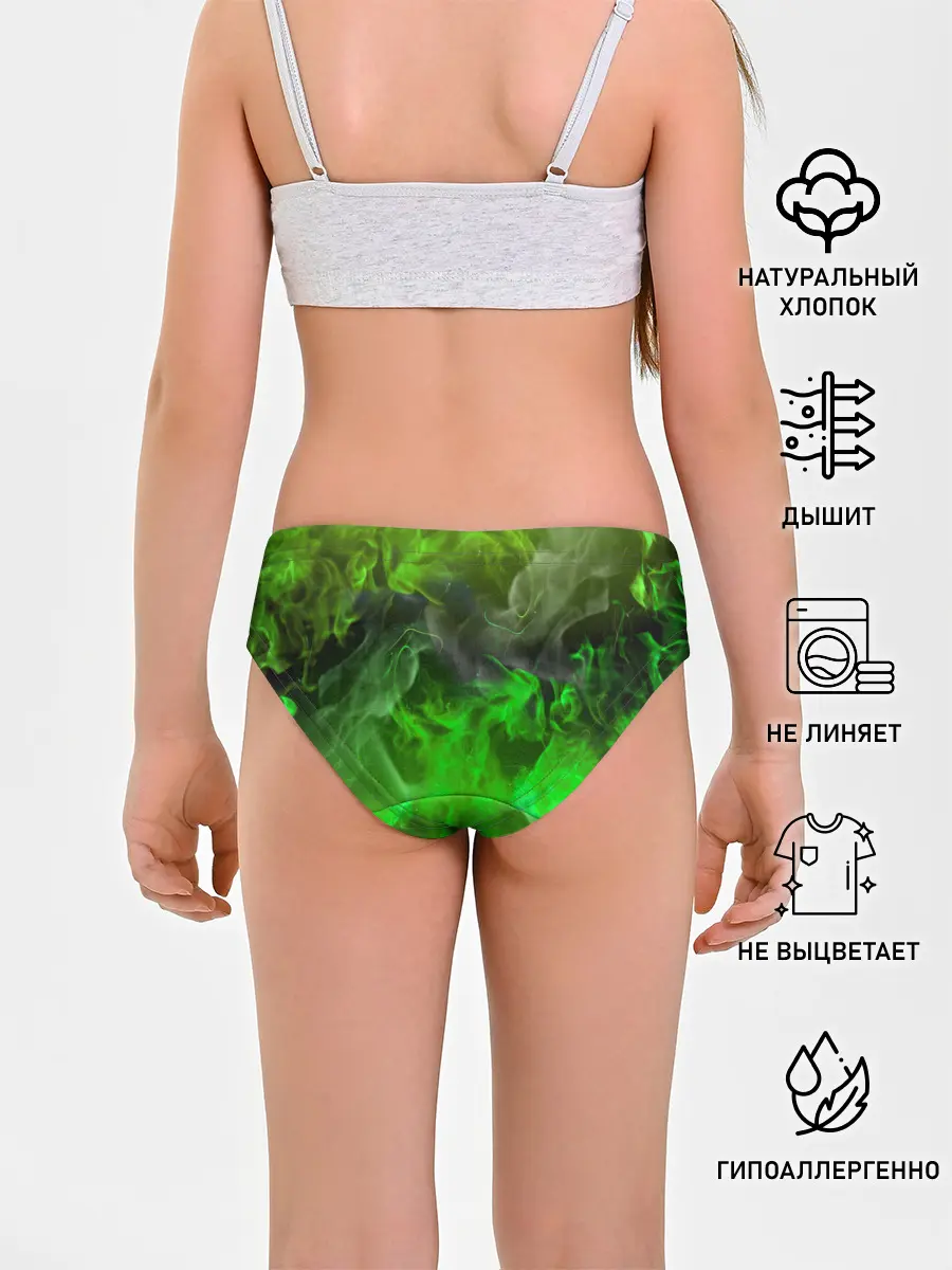 Трусы для девочек / ЗЕЛЁНЫЙ ОГОНЬ