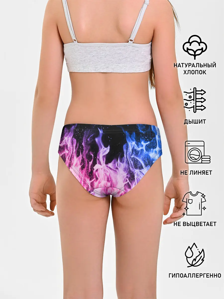 Трусы для девочек / НЕОНОВЫЙ ОГОНЬ