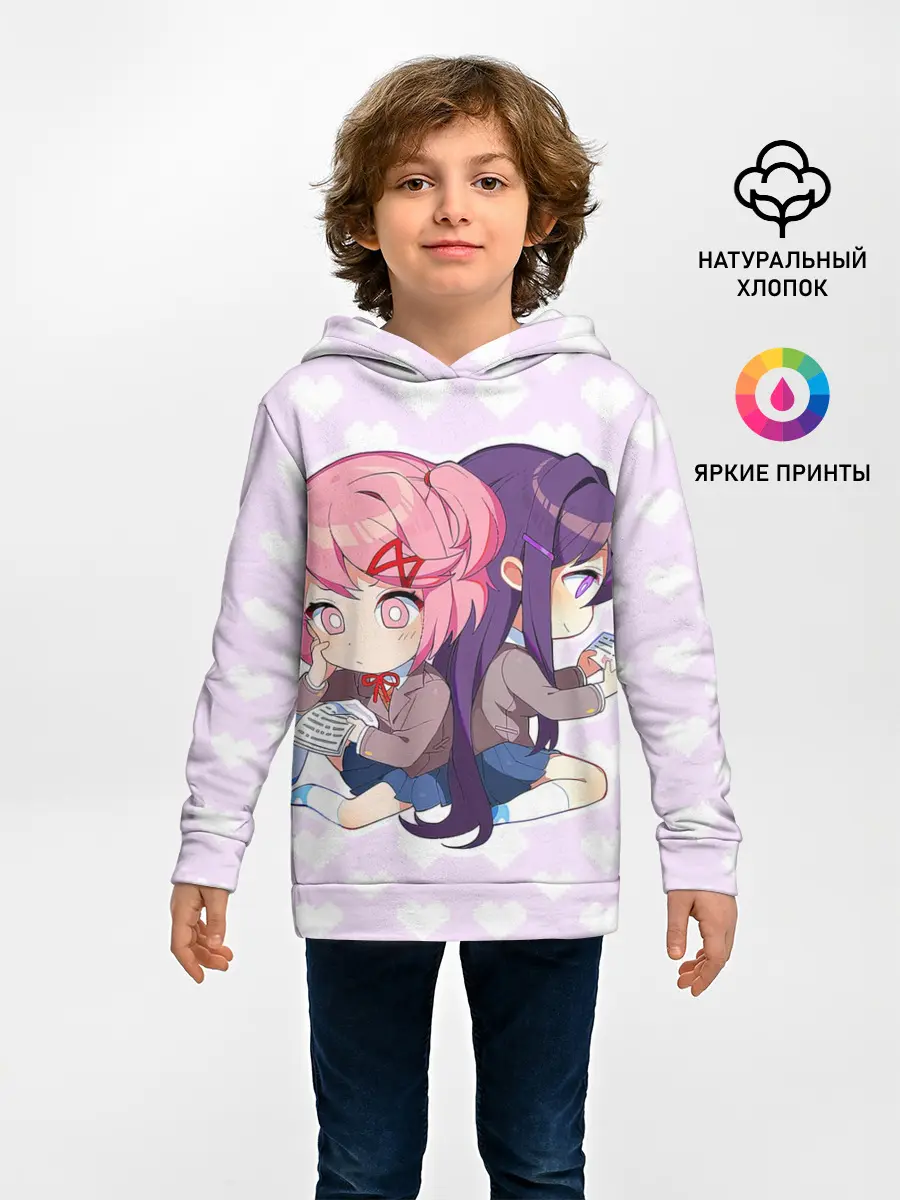Детское худи / Chibi Natsuki and Yuri