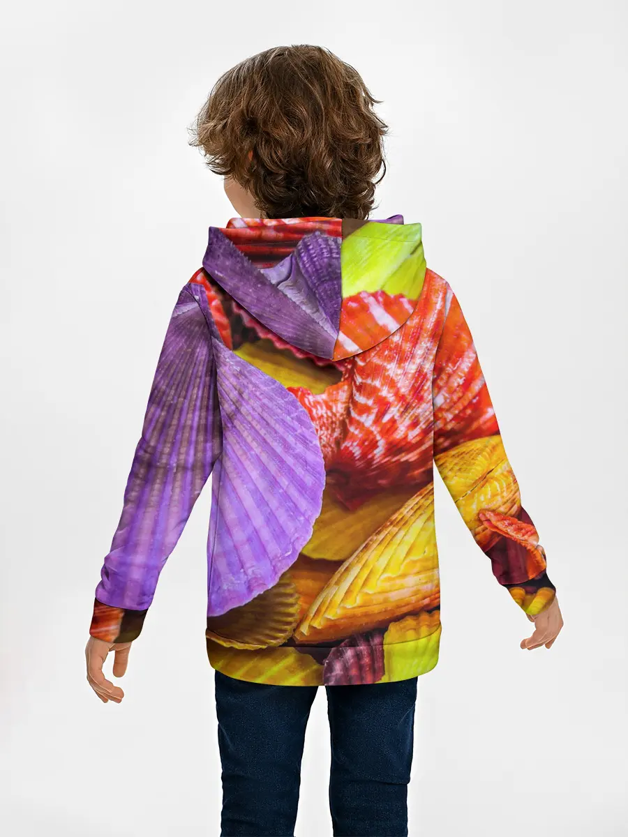 Детское худи / Разноцветные ракушки multicolored seashells