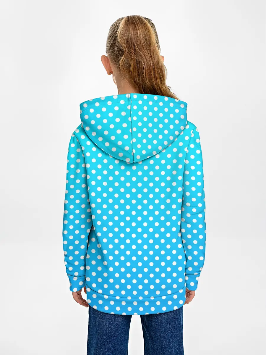 Детское худи / Белые кружки