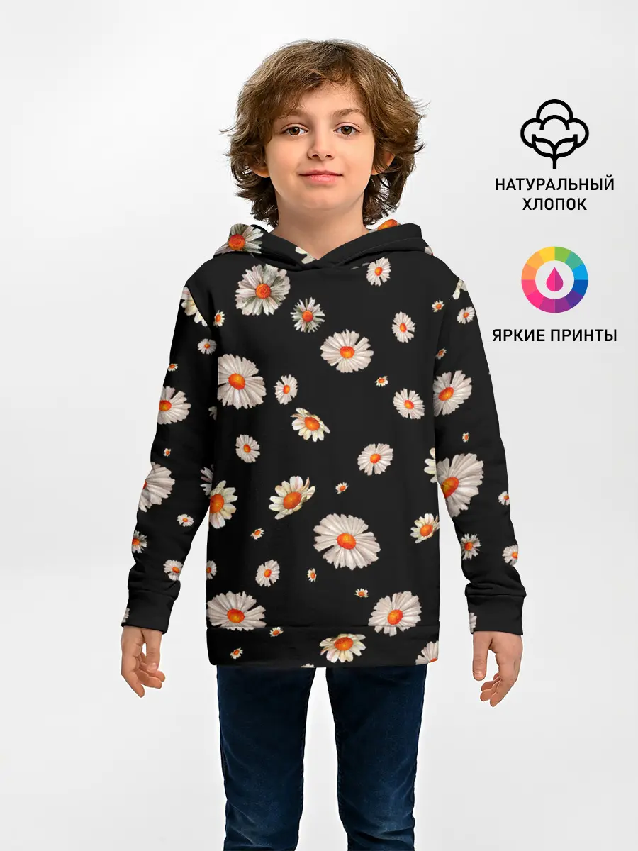Детское худи / Ромашки в ночи