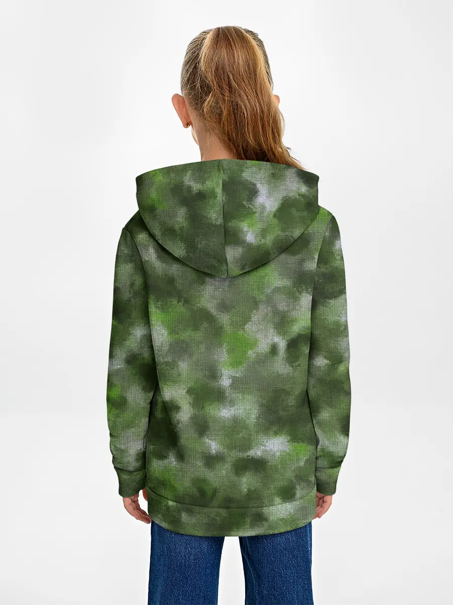 Детское худи / Canvas Green Camo