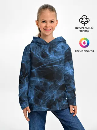 Детское худи / Синяя паутина
