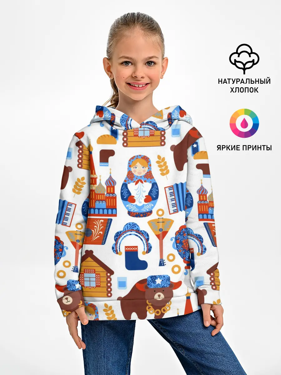 Детское худи / Традиционный поп арт