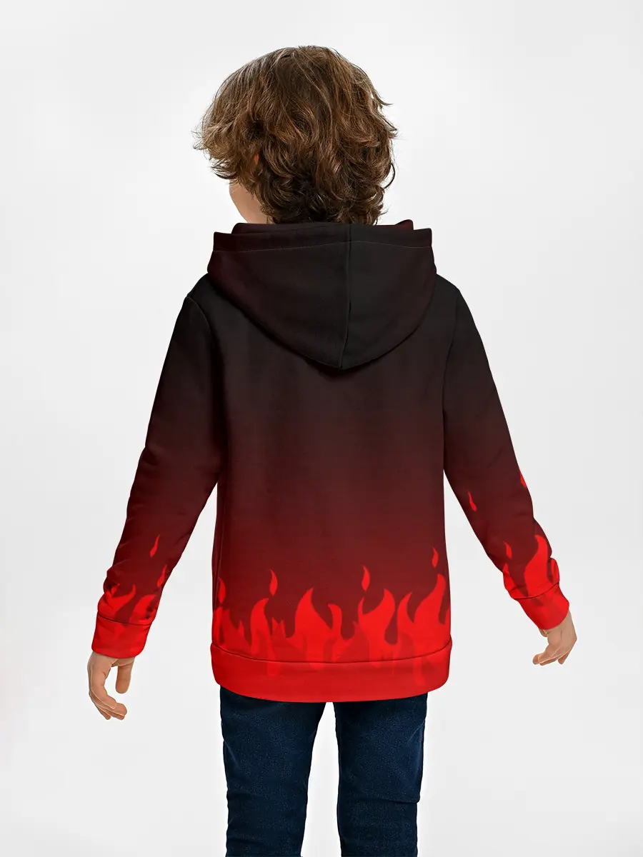 Детское худи / Kumamon горит