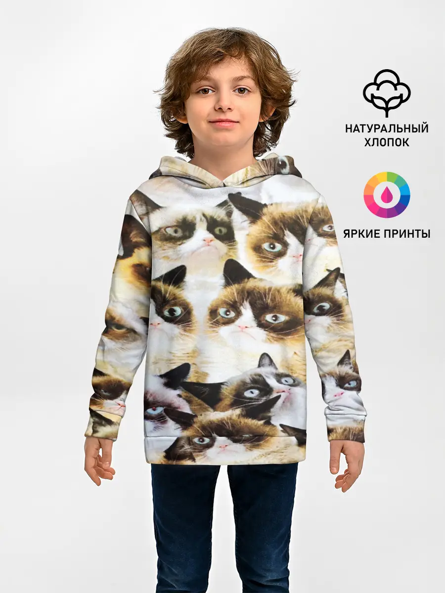 Детское худи / КОТ МЕМ