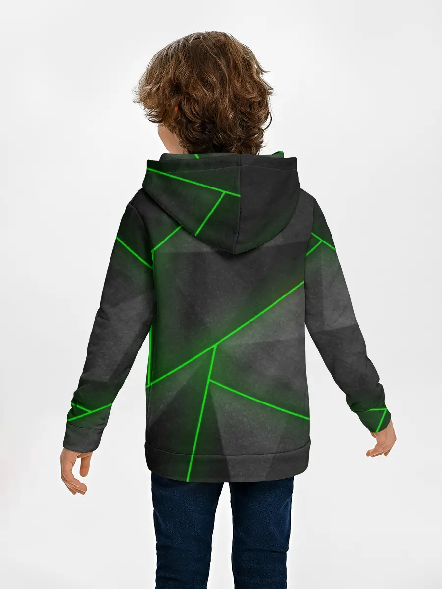 Детское худи / Неоновые линии