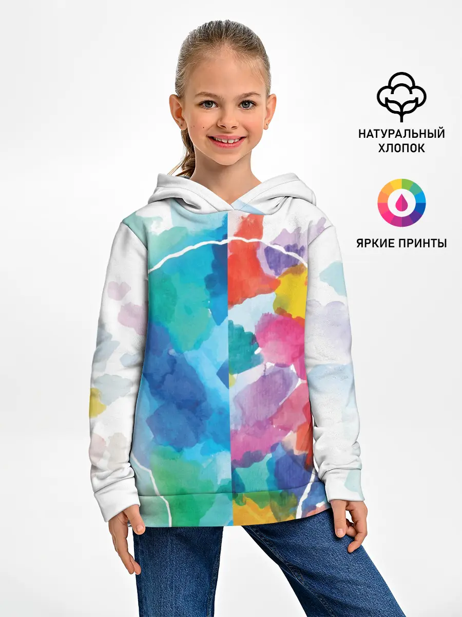 Детское худи / Акварель