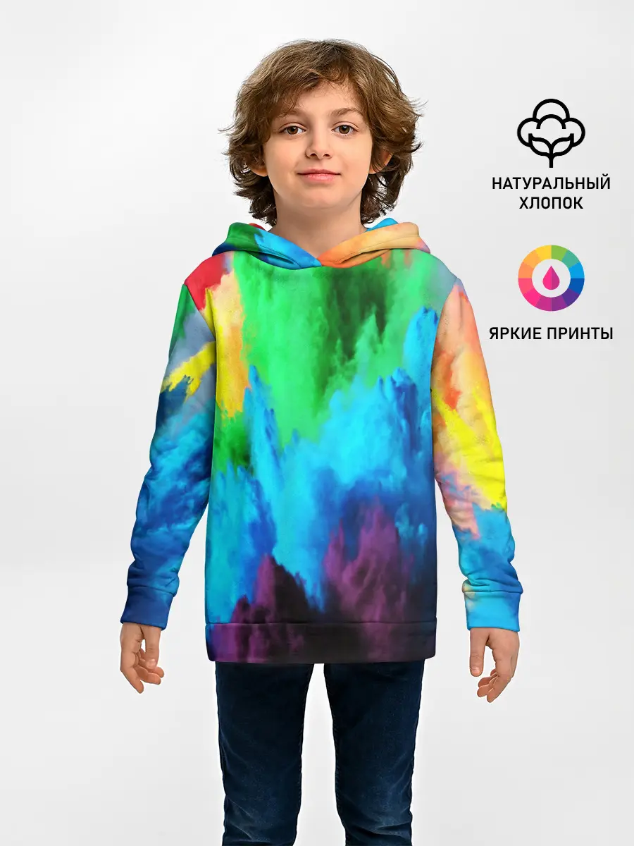 Детское худи / РАЗНОЦВЕТНЫЕ КРАСКИ