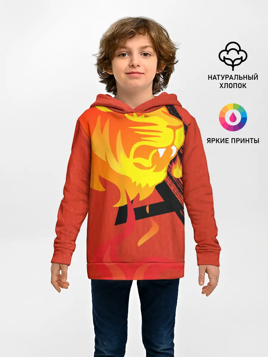 Детское худи / Огненный лев