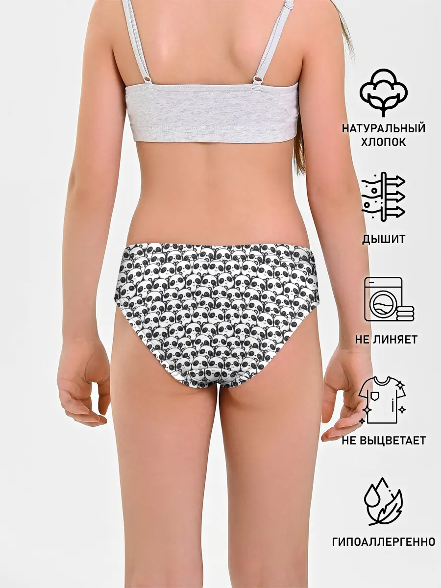 Трусы для девочек / ПАНДЫ