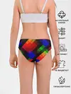 Трусы для девочек / Яркий геометрический узор