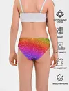 Трусы для девочек / Блестки радуги