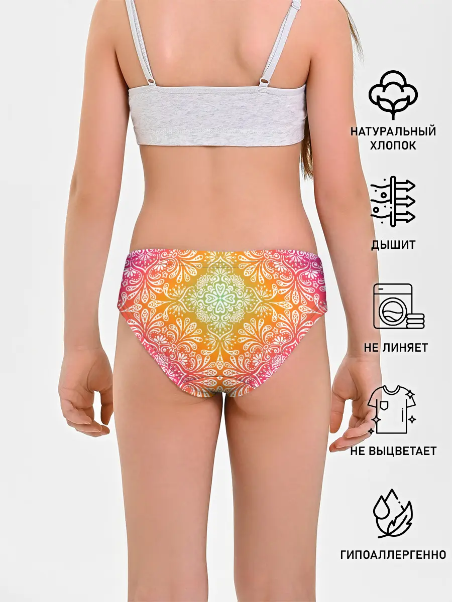 Трусы для девочек / Цветочный узор