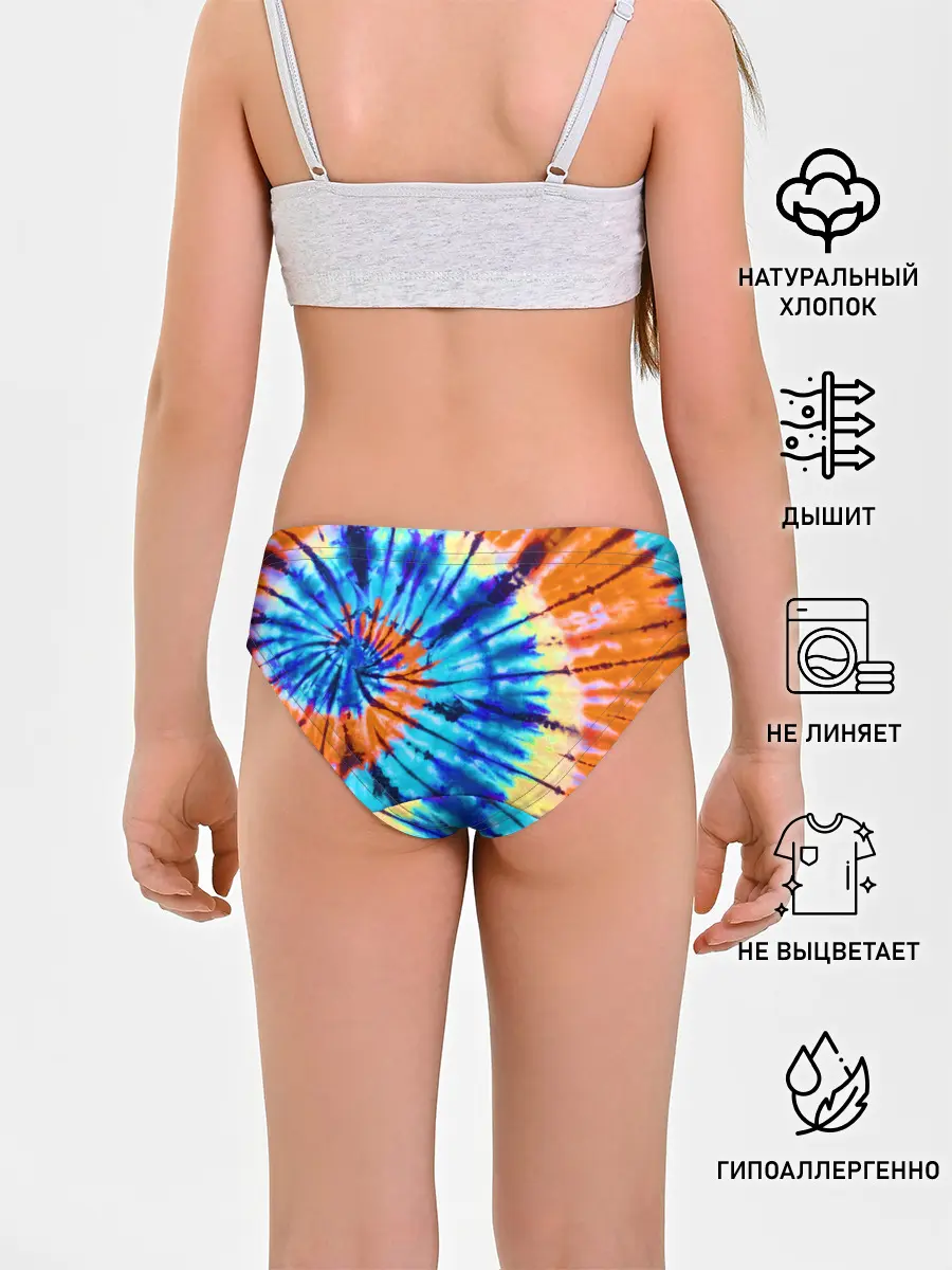 Трусы для девочек / Tie dye
