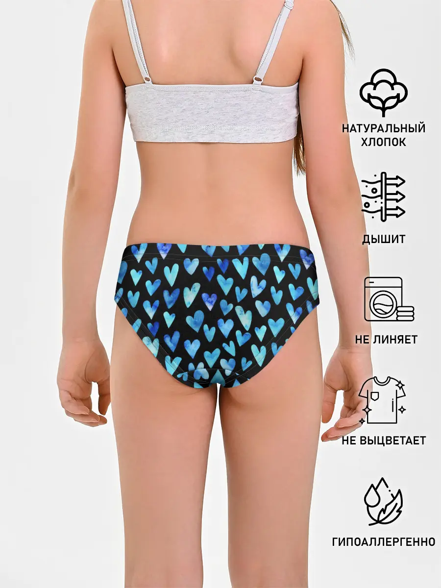 Трусы для девочек / Blue Hearts