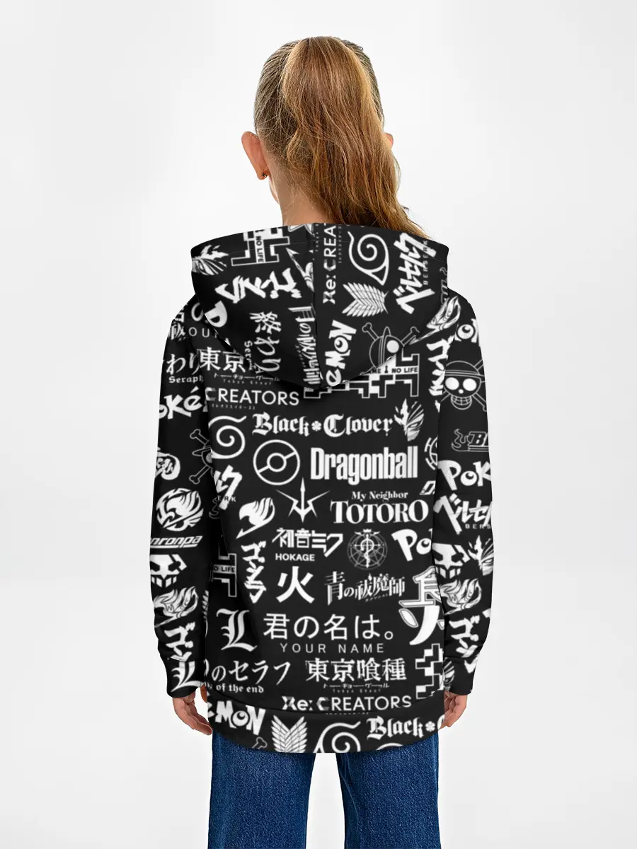 Детское худи / ЛОГО АНИМЕ МУЛЬТФИЛЬМОВ