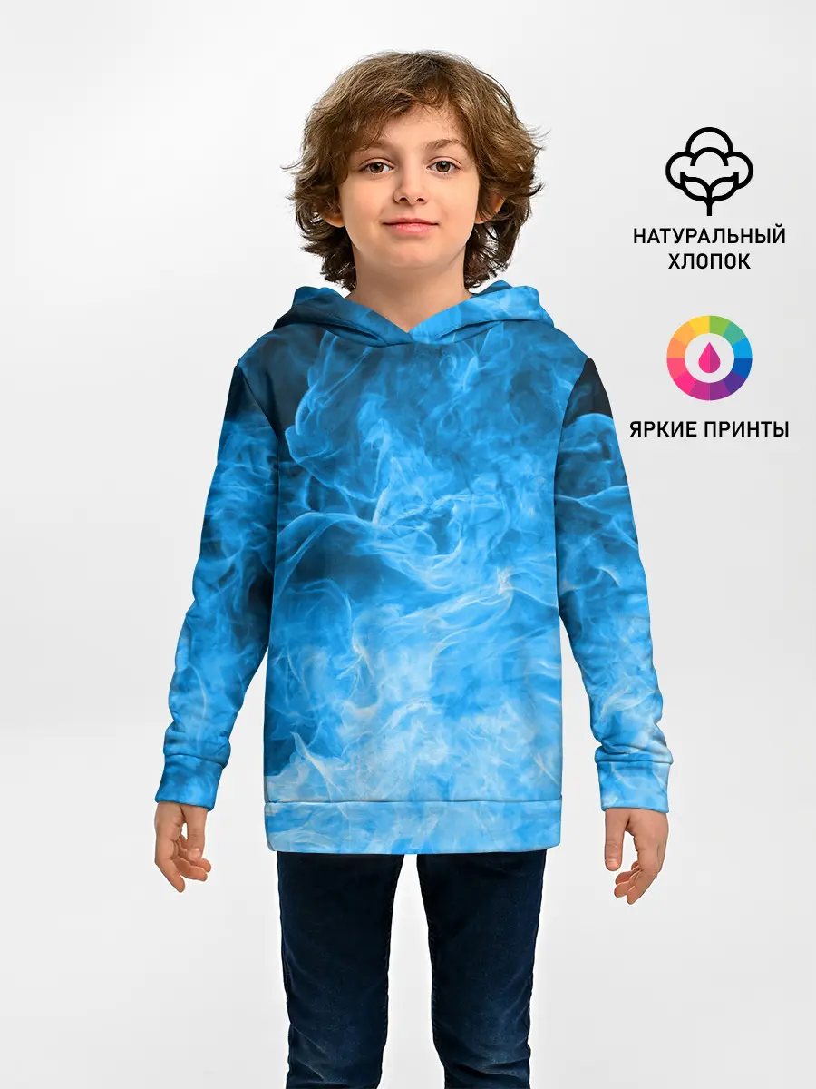 Детское худи / ОГОНЬ BLUE