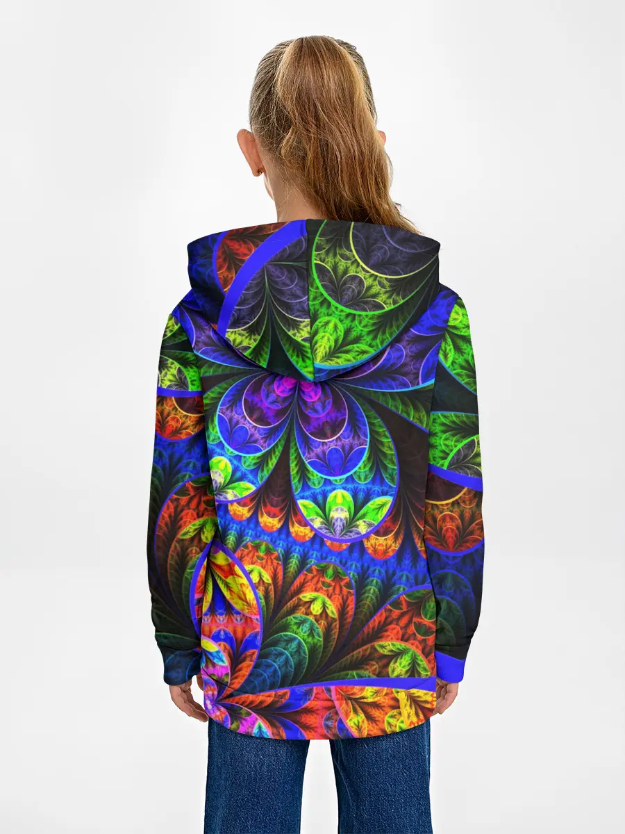 Детское худи / ФРАКТАЛЬНЫЙ НЕОН