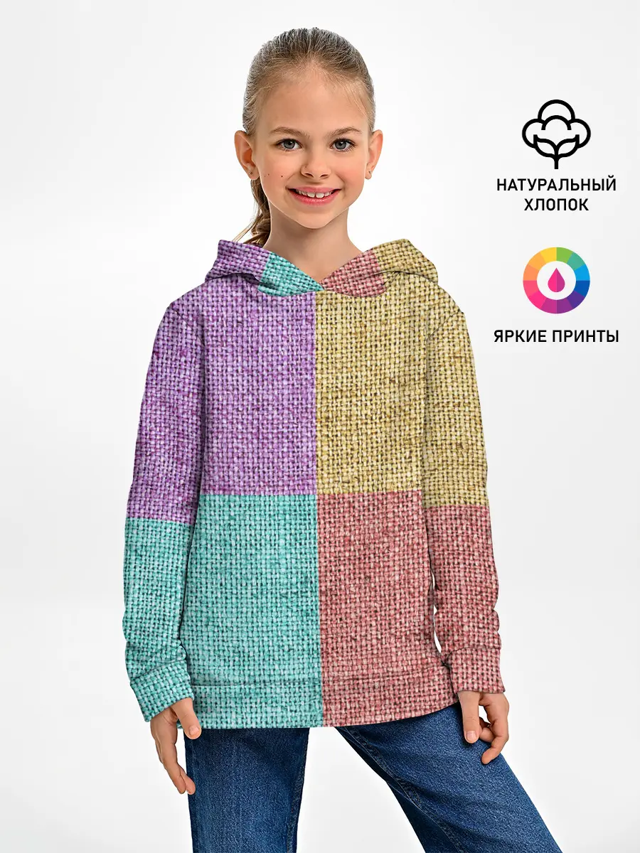 Детское худи / Burlap Patchwork