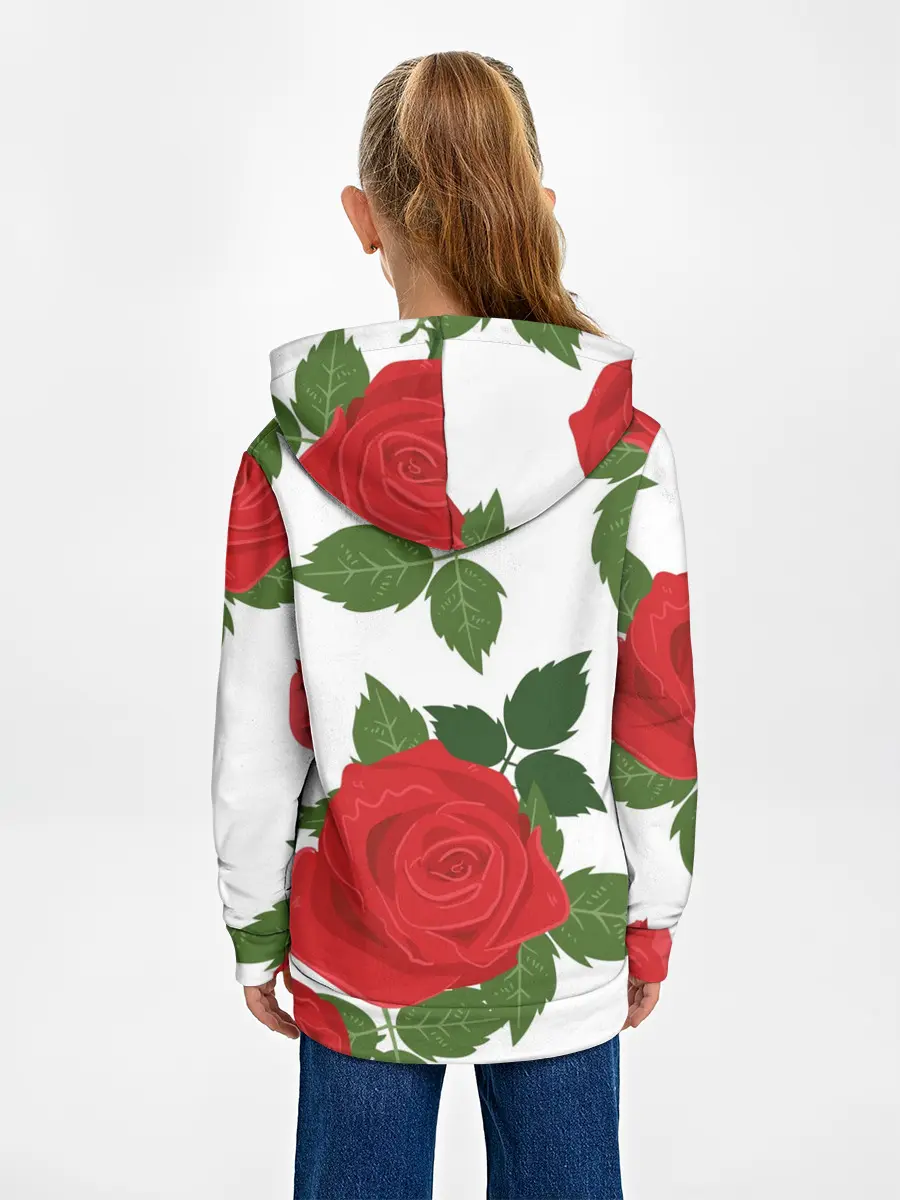 Детское худи / Большие розы