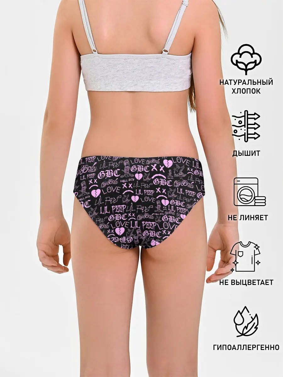 Трусы для девочек / LIL PEEP LOGOBOMBING