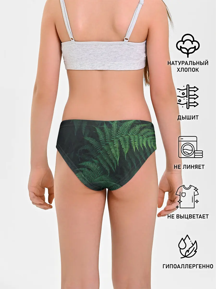 Трусы для девочек / Листья