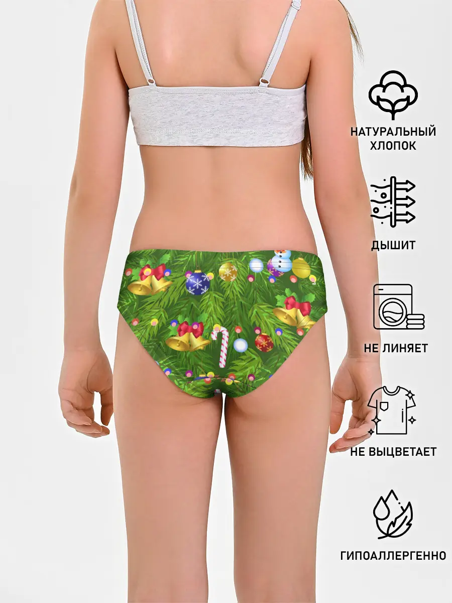 Трусы для девочек / Ёлка новогодняя