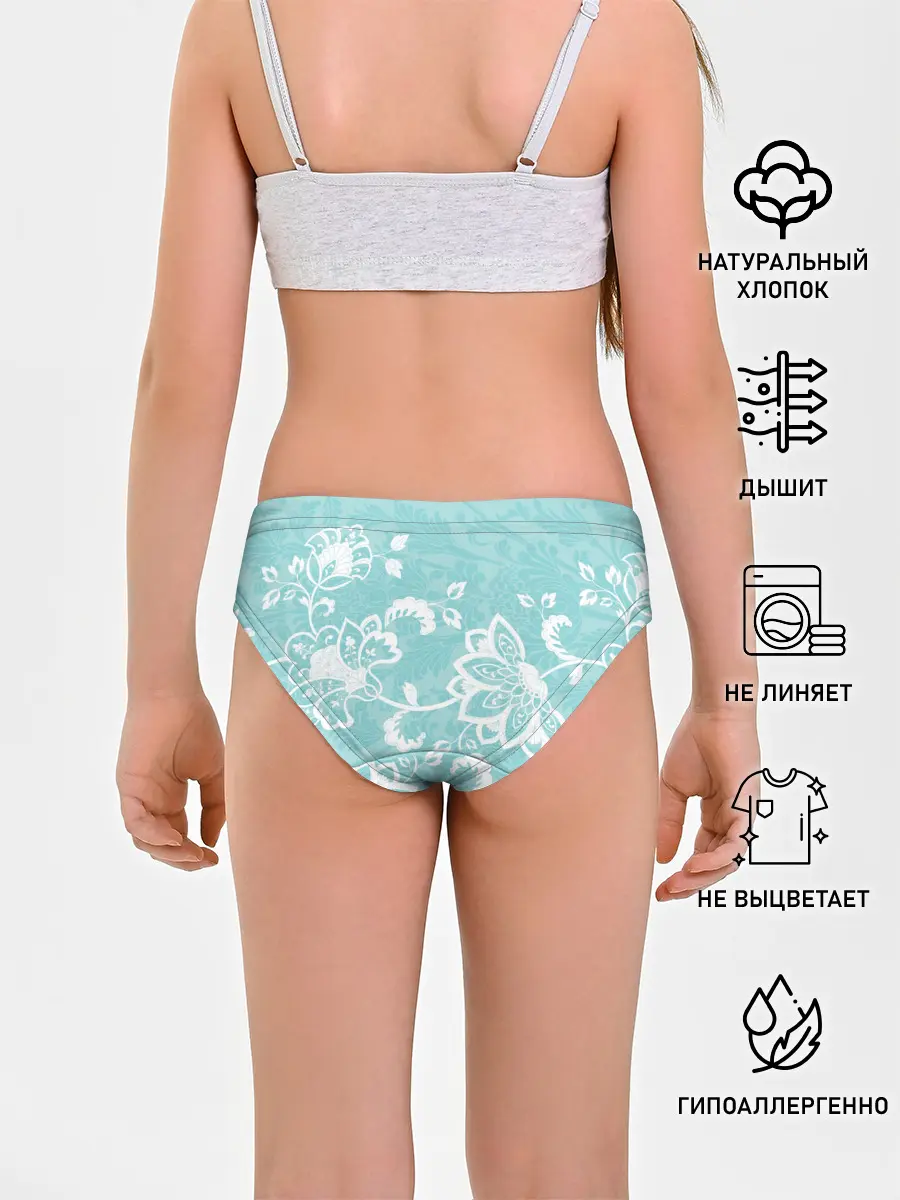 Трусы для девочек / Кружевные цветы