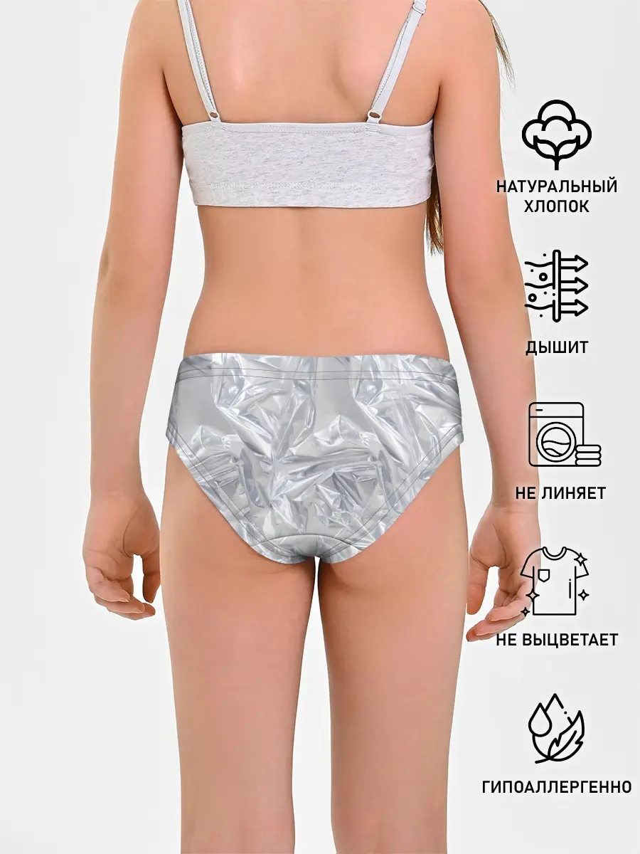 Трусы для девочек / Голографичная фольга