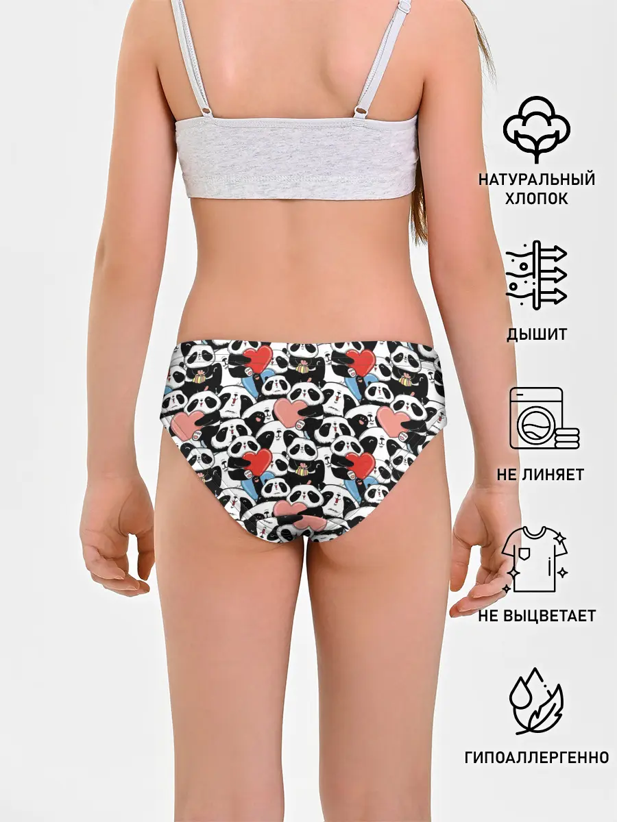 Трусы для девочек / Funny Panda