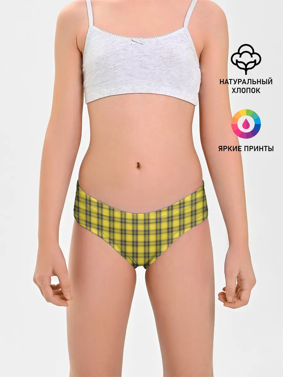 Трусы для девочек / Клеточный узор