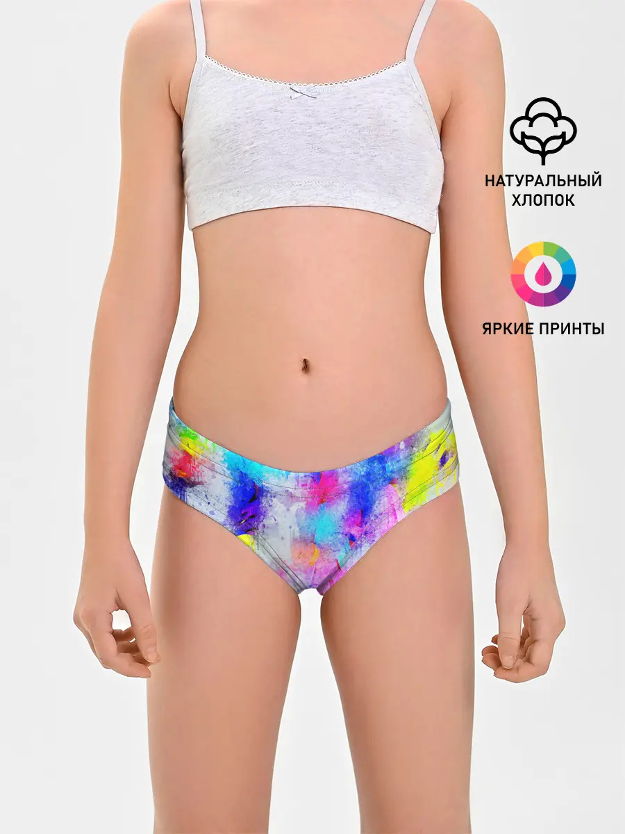 Трусы для девочек / НЕОНОВЫЕ ПОТЕРТОСТИ