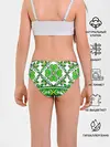 Трусы для девочек / Славянский Узор Зеленый