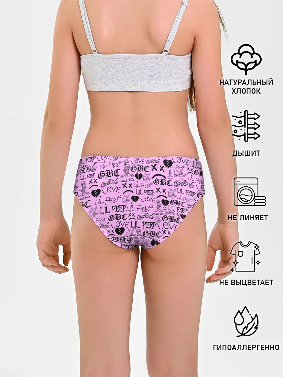 Трусы для девочек / LIL PEEP LOGOBOMBING